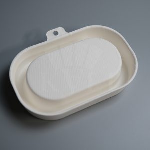 Custom Oval Compostable Bagasse Packaging Box