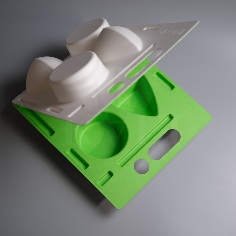 Custom Sugarcane Bagasse Pulp Molded Hanger Box