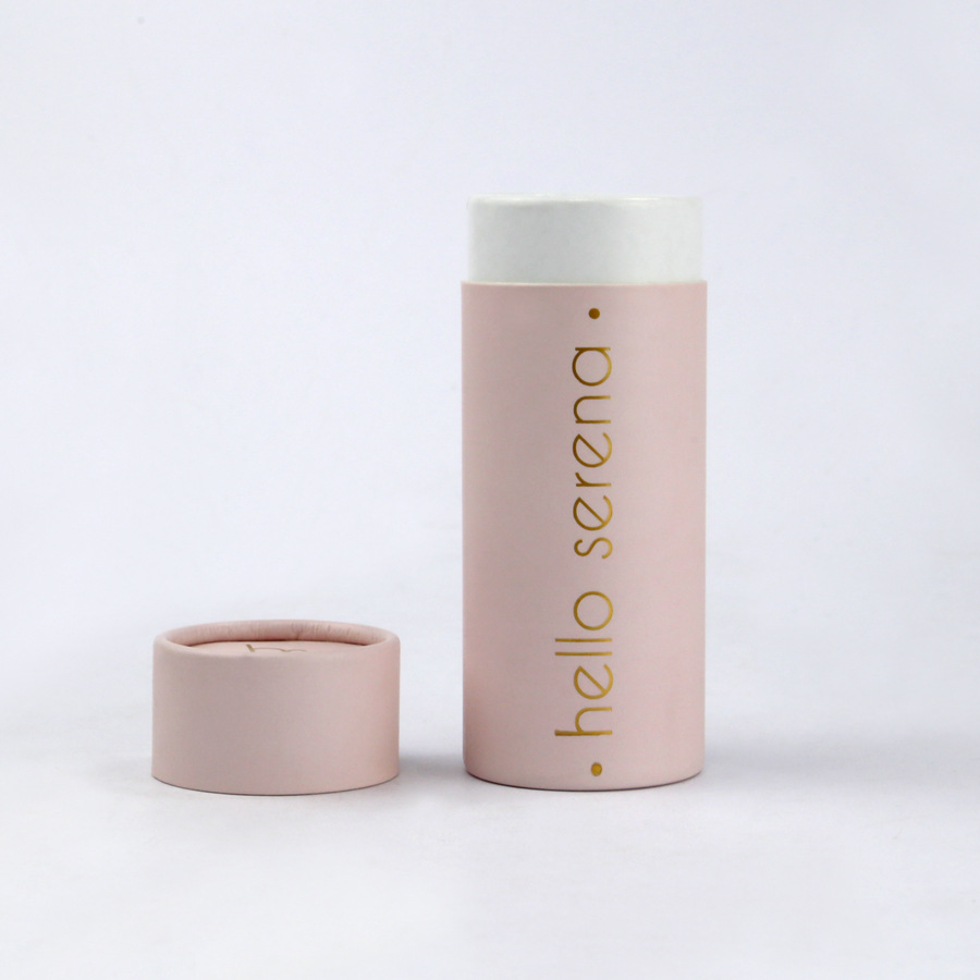 Pink Cosmetic Round Tube