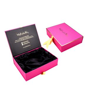 Custom Logo Hair Extension Box With Bow