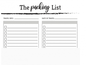 Everything You Should Know About Packing List