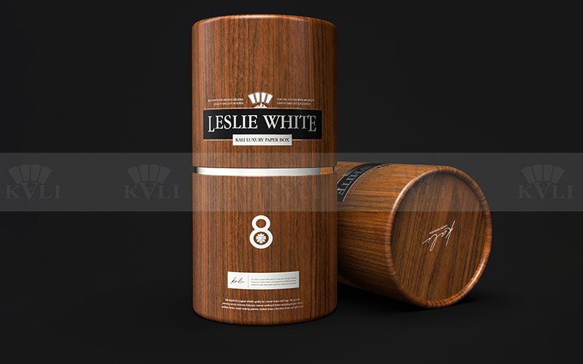 Wood Paper Round Tube Box