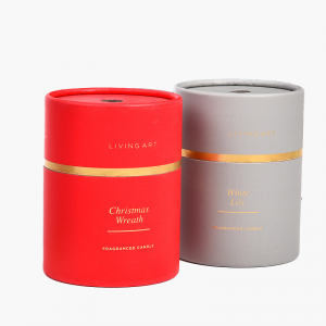 Christmas Scented Candle Cylinder Box