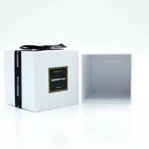 White Square Jewelry Box With Bow
