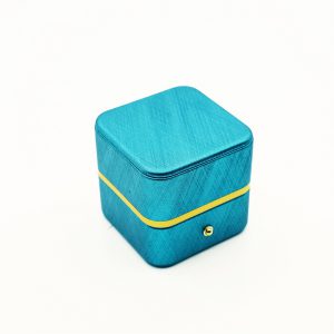 Small Cyan Wedding Ring Box