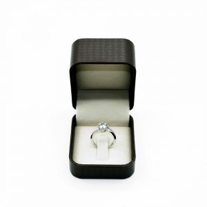 Black Square Engagement Ring Box