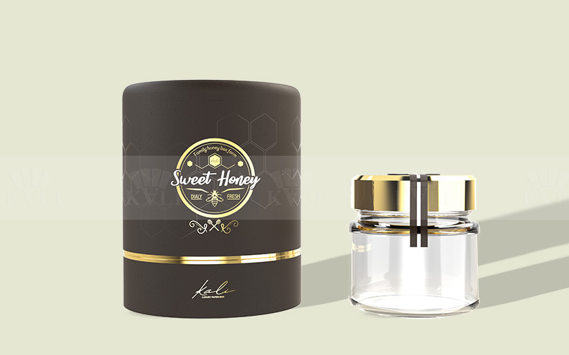 Round Honey Jar Packaging Box