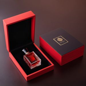 Custom Black And Red Arab Style Luxury Perfume Box