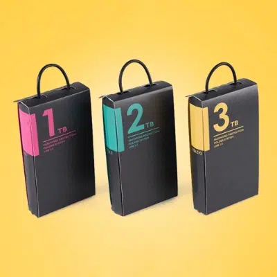 Custom Colorful Mobile Power Rigid Paper Box