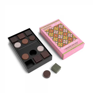 Modern Lid And Bottom Pink Chocolate Box
