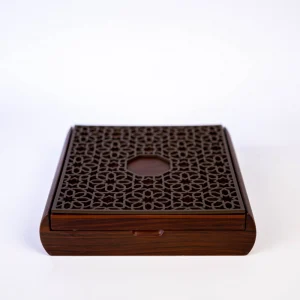 Engraved Flip-top Luxury MDF Wood Grain Gift Box