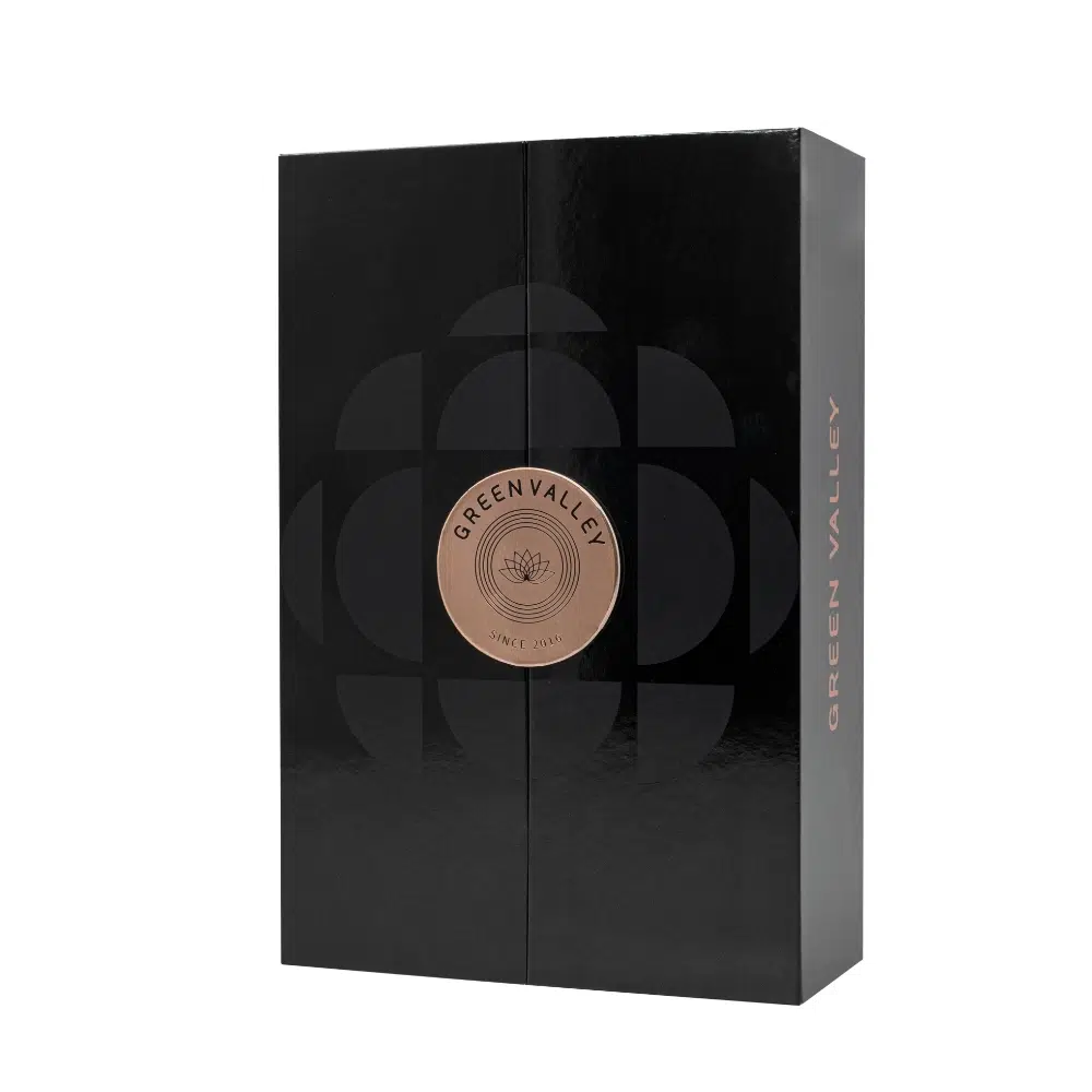 High-end Black Double Door Open Perfume Box
