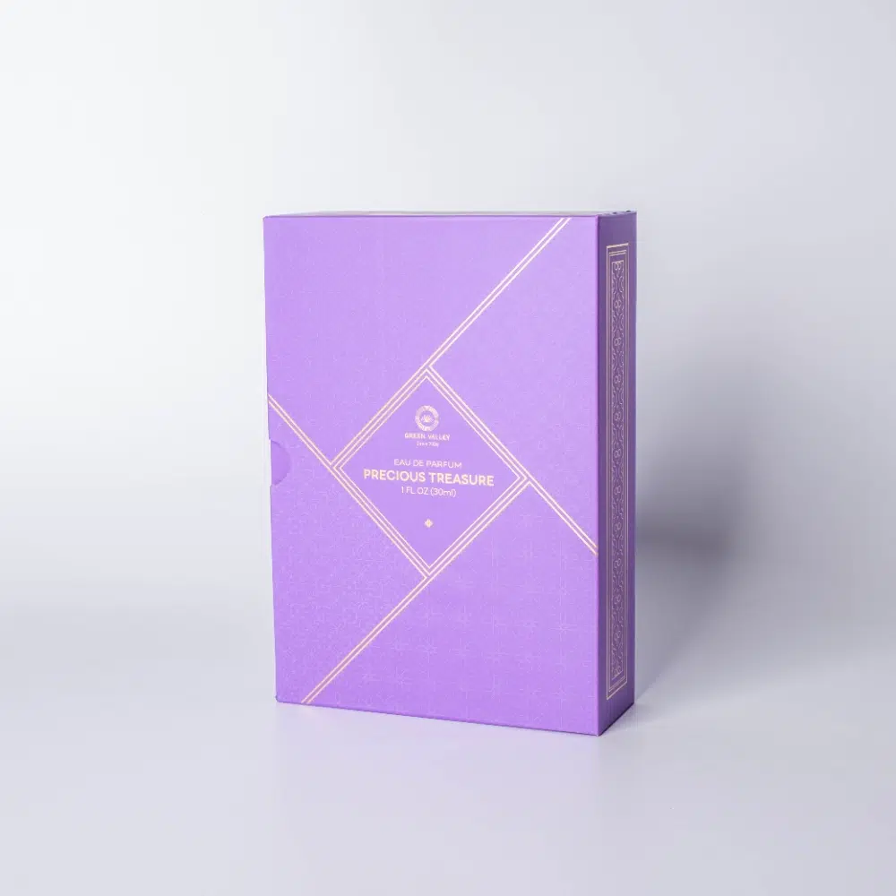 Purple Book-shaped Perfume Gift Box