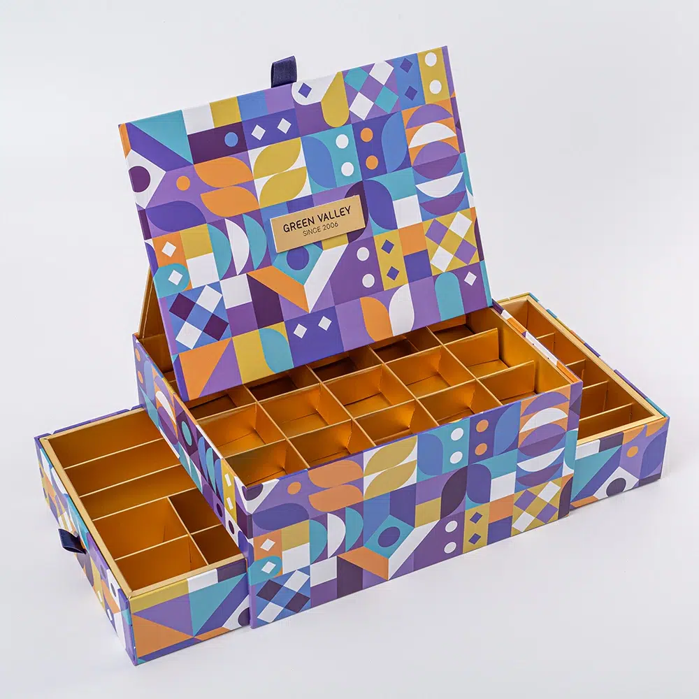 Unique Design Two Side Chocolate Drawer Box