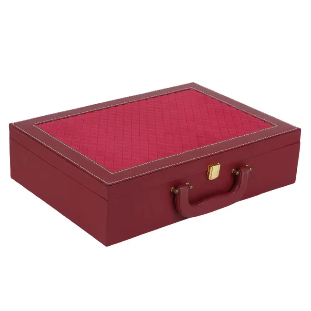 Red High-grade Mdf Gift Box Suitcase Box