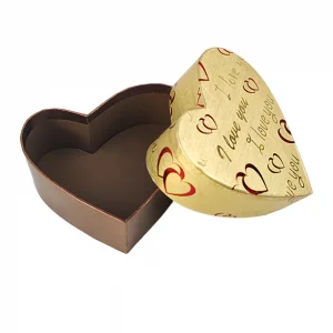 Gold Heart Shape Boxes for Candy