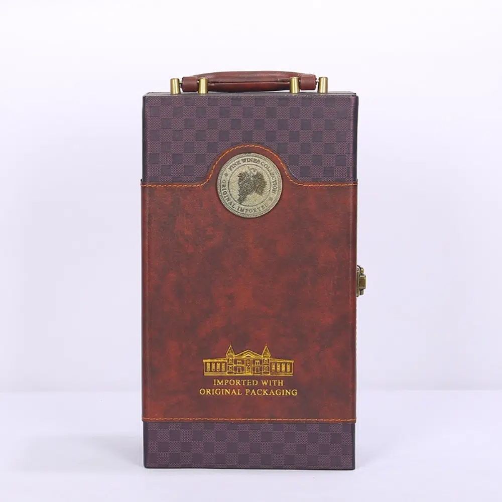 High-end Leatherette Paper Suitcase Mdf Box With Closure