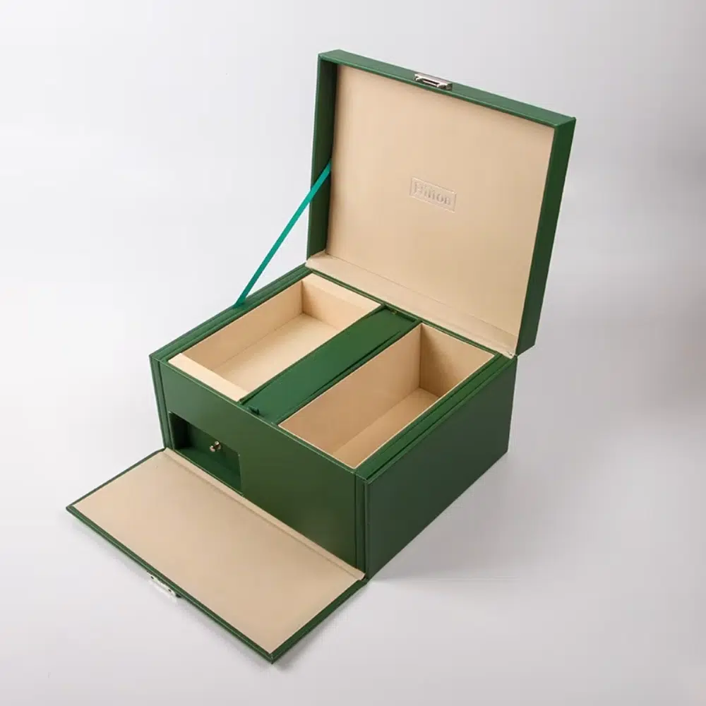Green Magnetic Storage Mdf Suitcase Box
