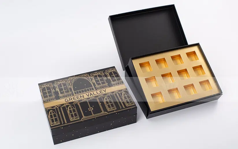 Black Gold Display Luxury Chocolate Gift Box