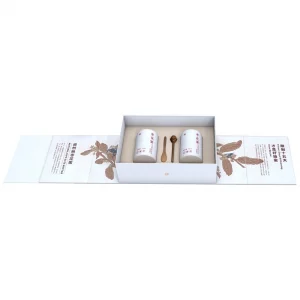 White Gift Set Box Packaging For Honey
