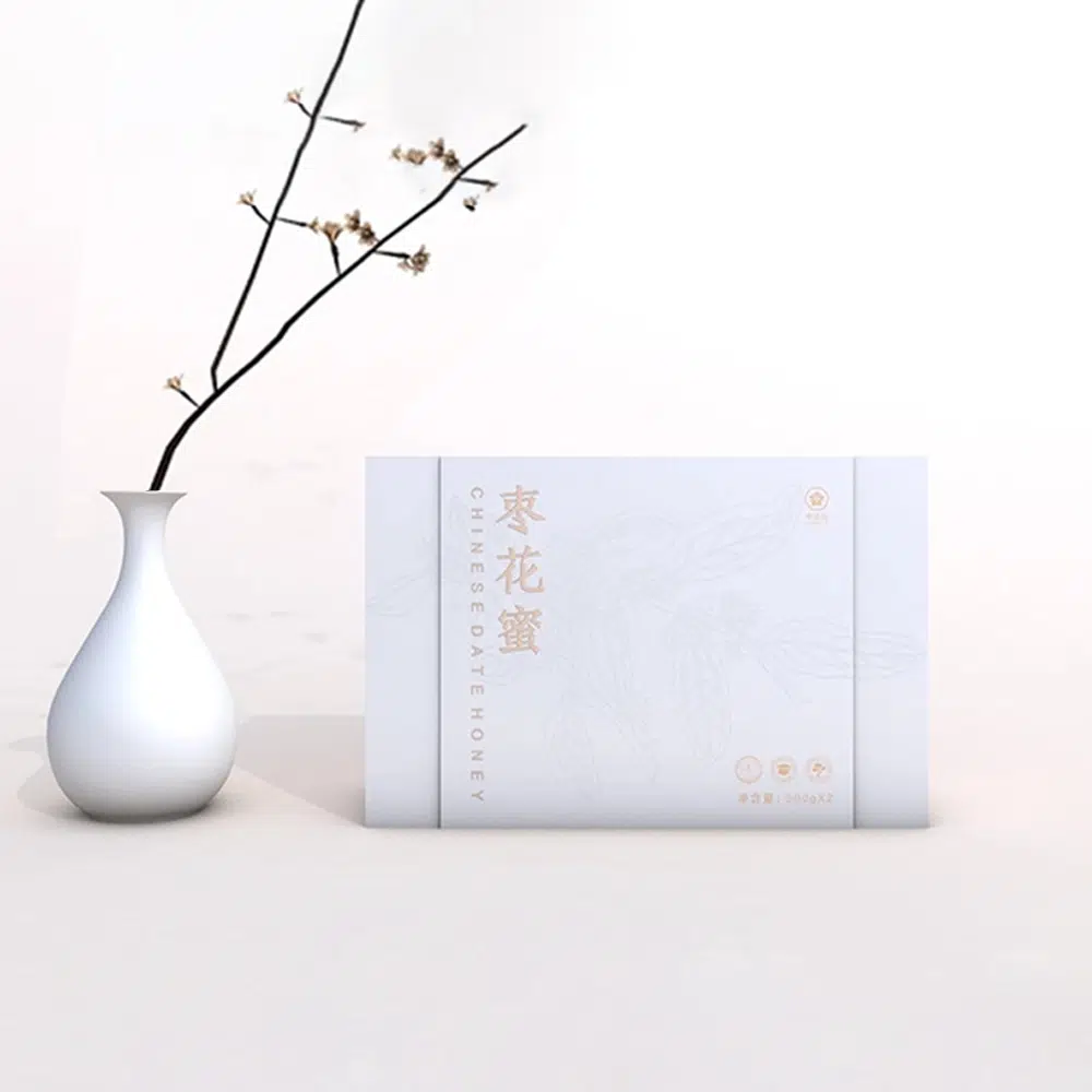 White Gift Set Box Packaging For Honey