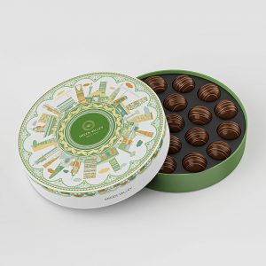 Green Round Chocolate Gift Boxes