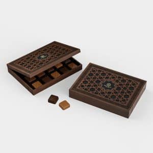 Laser Engraving MDF Wood Box For Chocolate