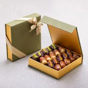Elegant Dates Box Packaging With Magnetic Closure