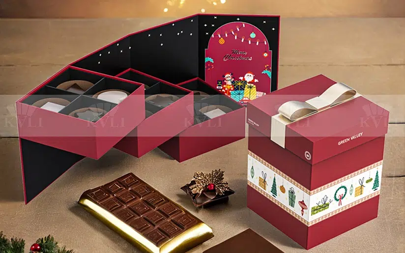 Stair-step Box Christmas Gift Candy Box