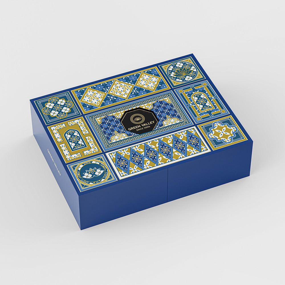Navy Blue Arabric Style Chocolate Box