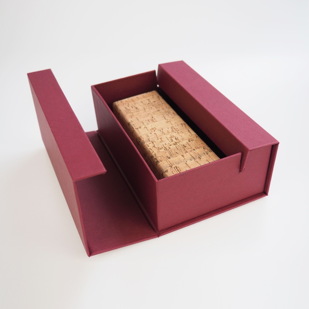 Burgundy Cardboard Glasses Box