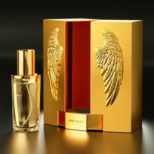Embossed Golden Wings Perfume Box