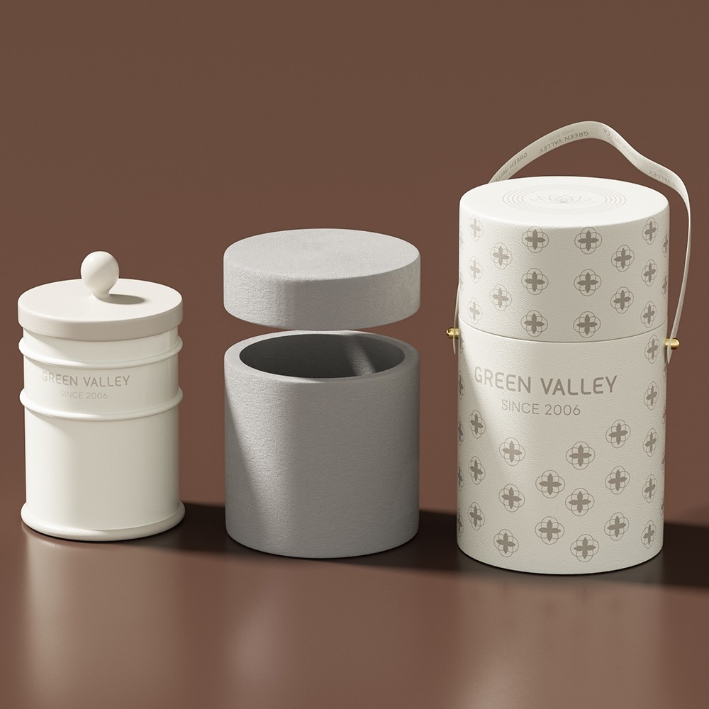 Leather Round Tube Gift Box