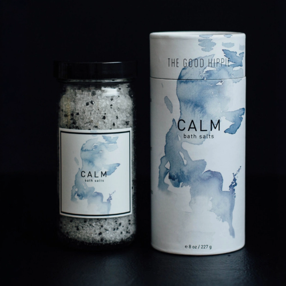 The Good Hippie packaging with unique watercolor artwork