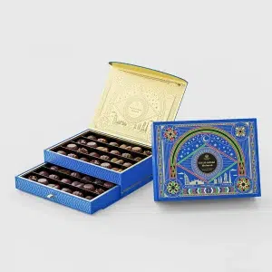 Blue Magnetic Drawer Box For Chocolate