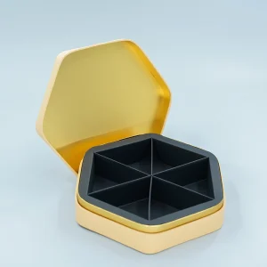 Metallic Gold Finish Chocolate Box