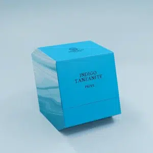 Geometric Shape Blue-green Perfume Box