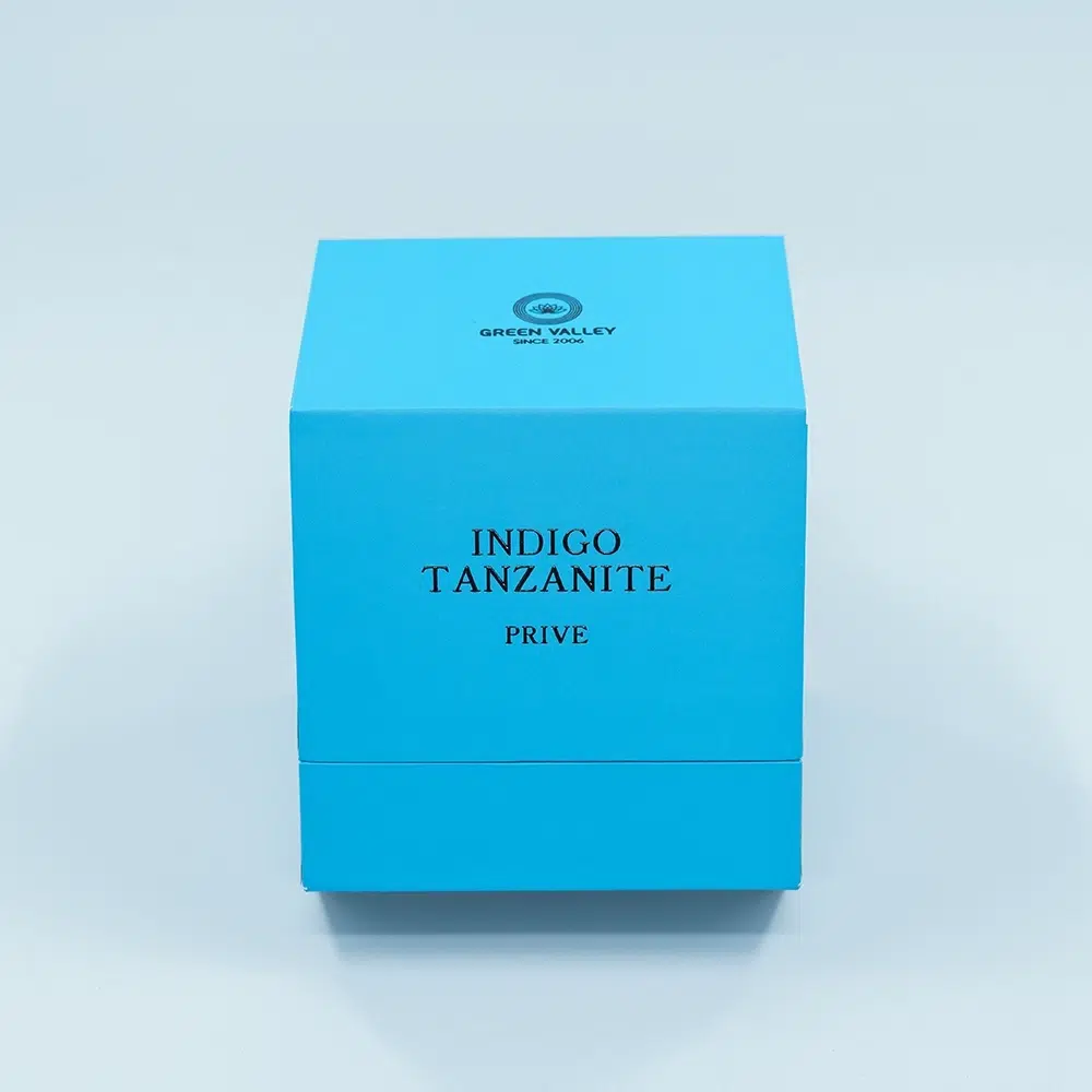 Geometric Shape Blue-green Perfume Box