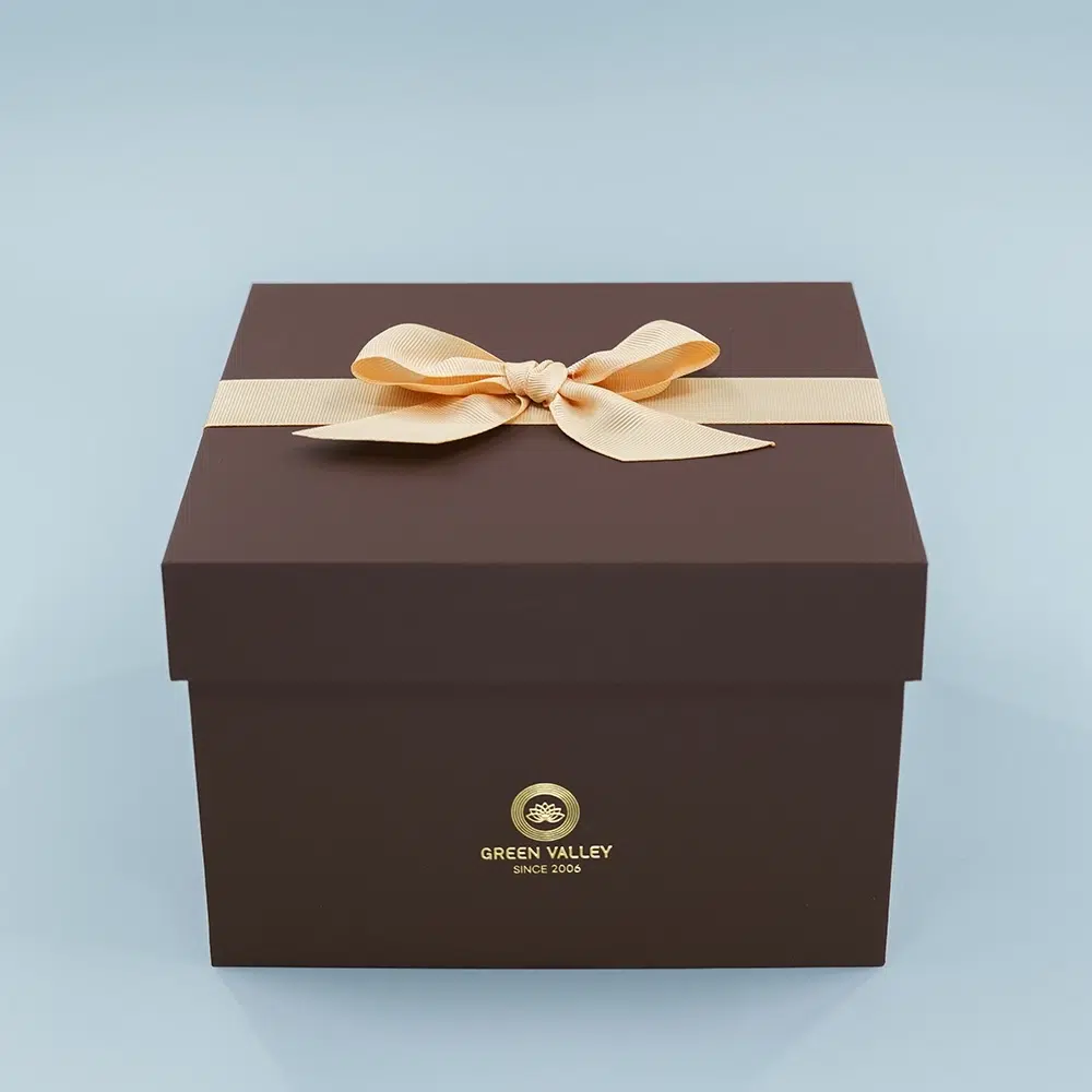 Brown Cube Chocolate Gift Box