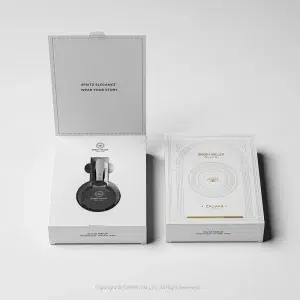 Elegant White Magnetic   Perfume Packaging