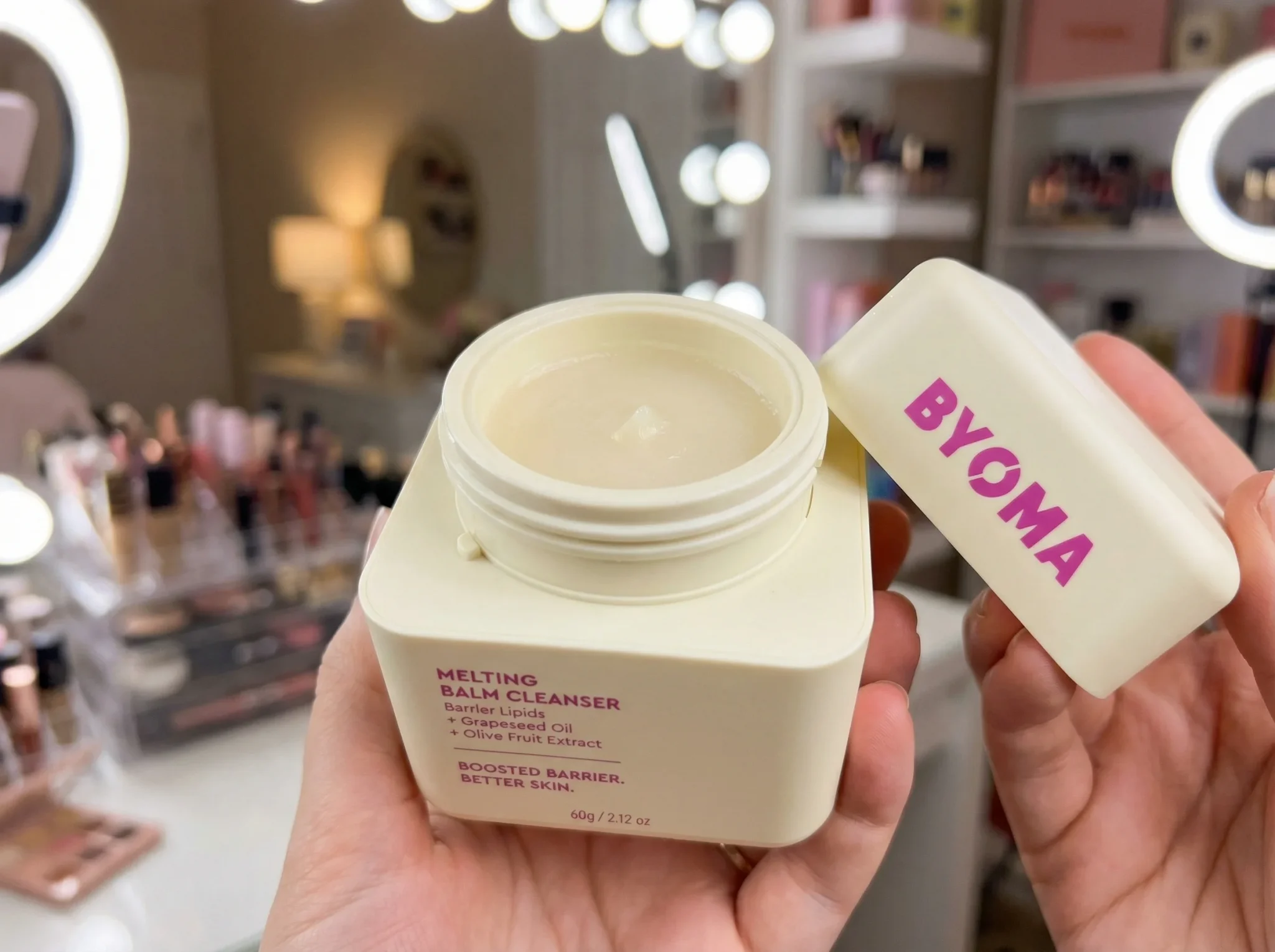 Byoma packaging showing ingredient transparency layout