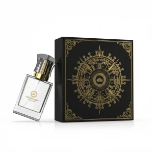 Gold Embossed Compass Fragrance Box