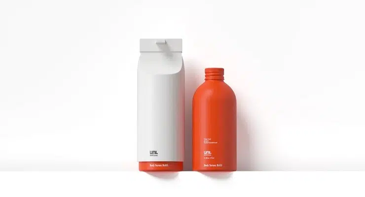 Uni skincare aluminum bottle closed loop system