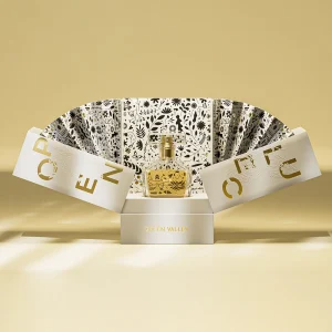 Dual-Opening Gold Foil Perfume Box