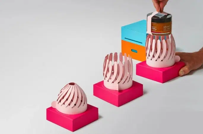 Honey packaging color palette detail