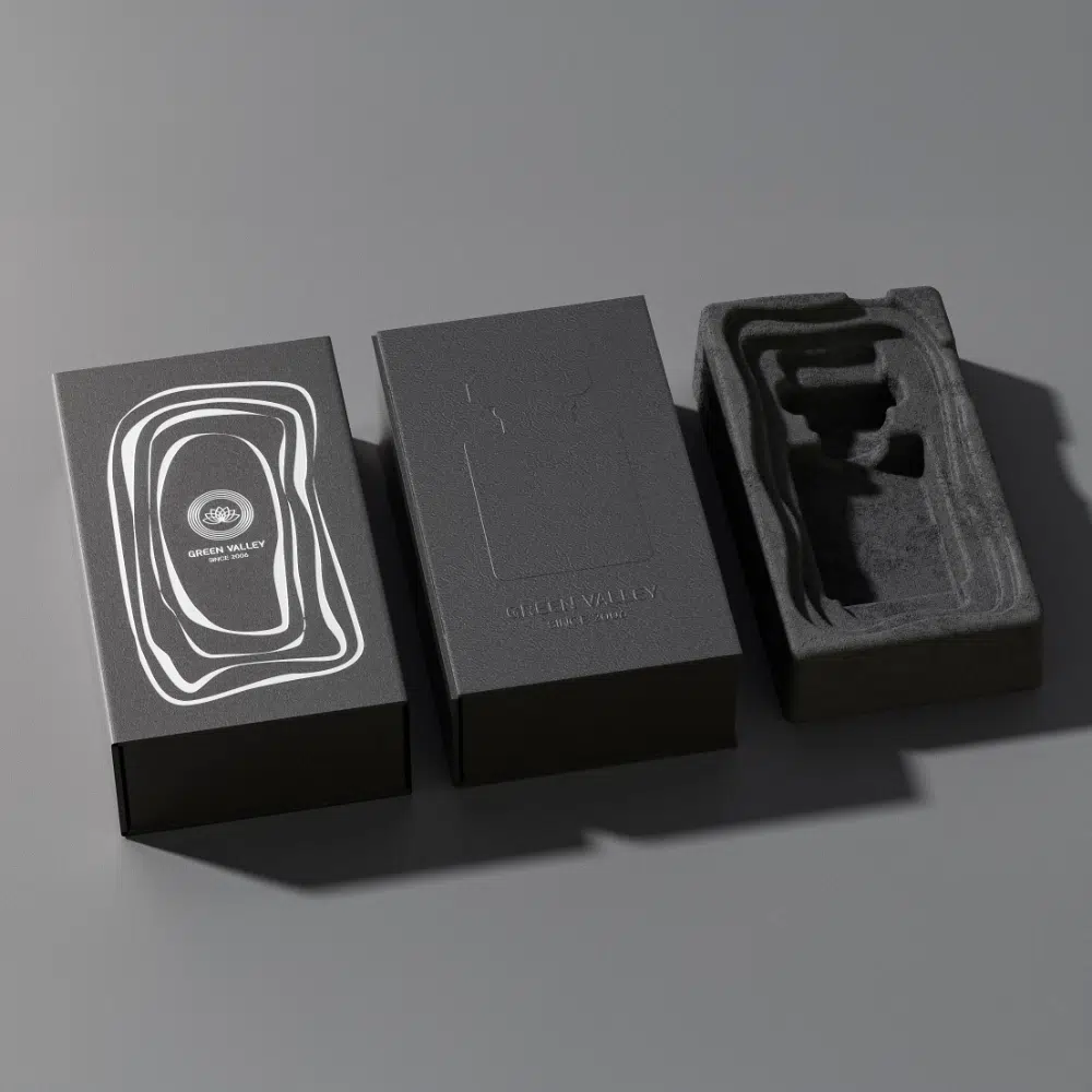Luxury perfume box with paper insert