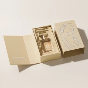 Khaki Silver Hot Stamped Luxury Perfume Packaging