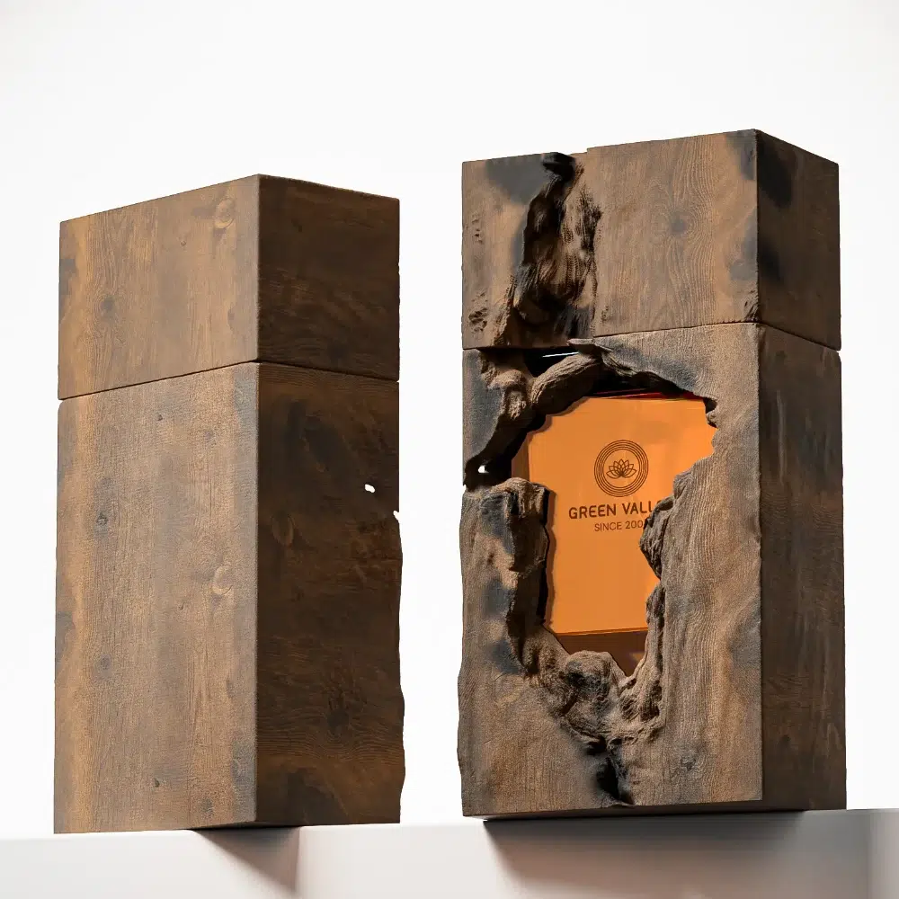 Charred Crack Luxury Fragrance Packaging