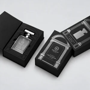 Silver Foil Roman Column Perfume Rigid Box Wholesale