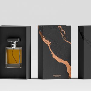 Black Copper Marble Magnetic Perfume Box